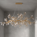 Luxury Glass Bloom Branch Chandelier