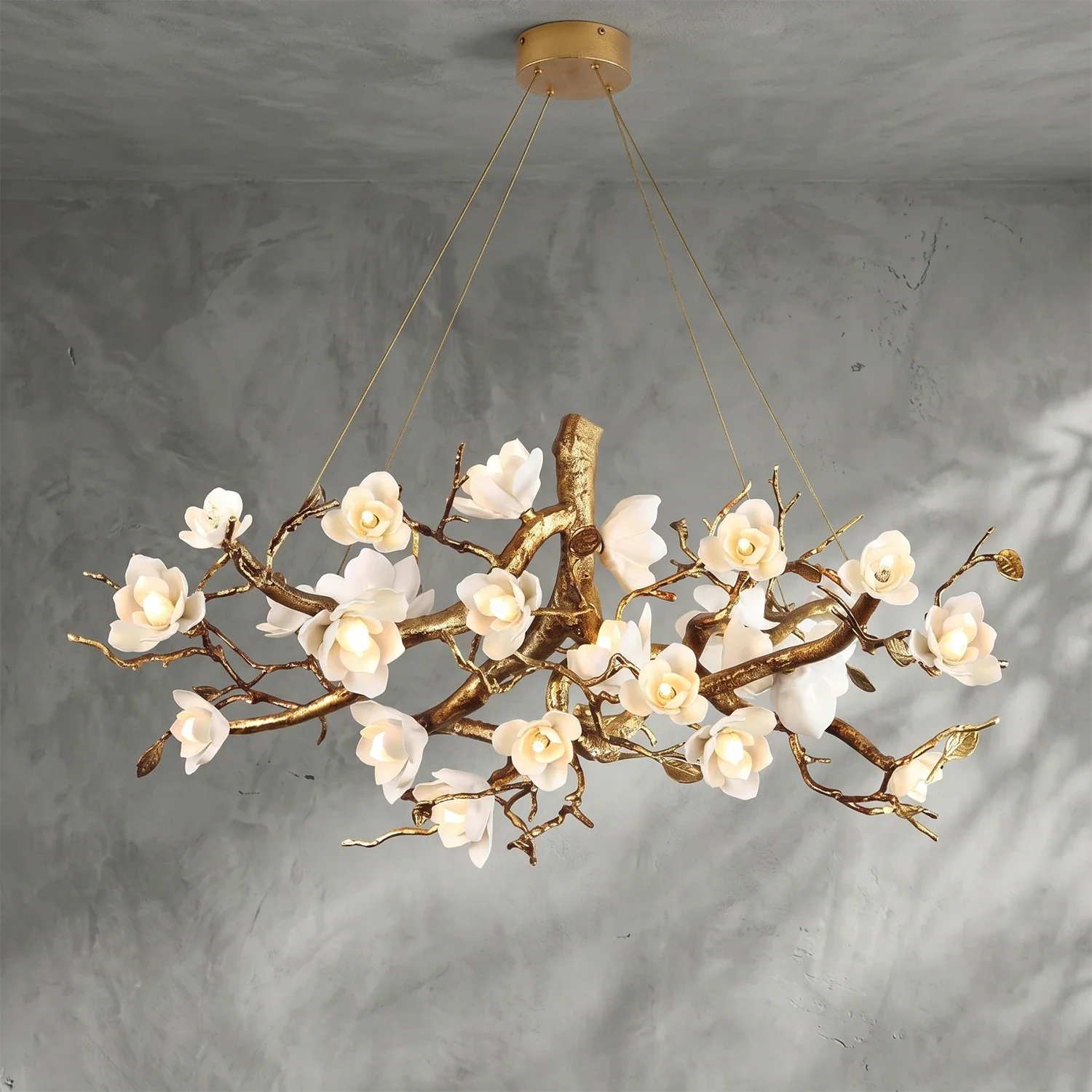 Magnolia Luxury Floral Branch Chandelier