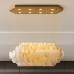 Arden Alabaster Chandelier material and finish detail