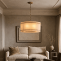 Valmont Alabaster Round Chandelier 24" by Bling Lighting Studio