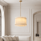 Valmont Alabaster Round Chandelier 16" detail view