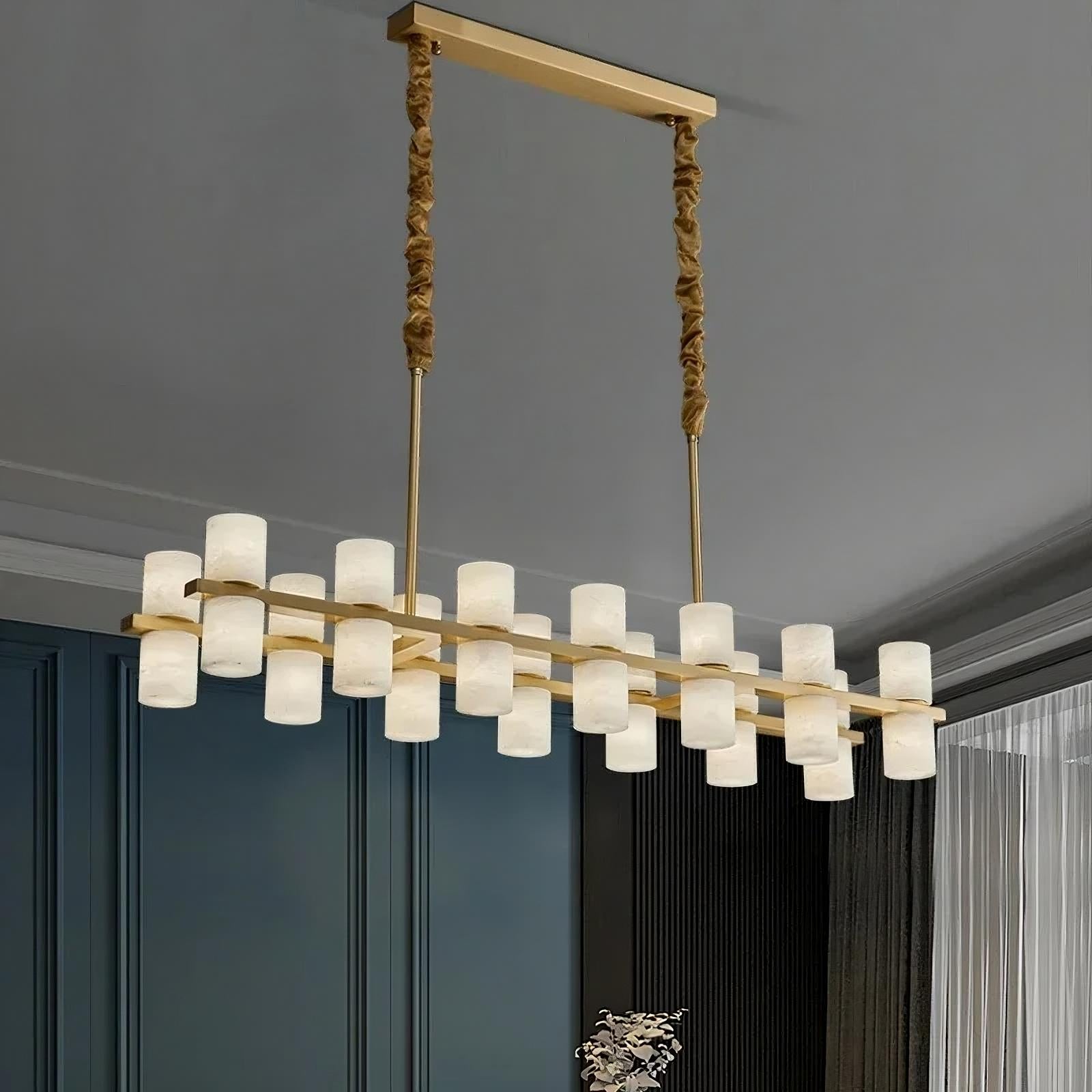 Lunara Linear Alabaster Chandelier additional product view