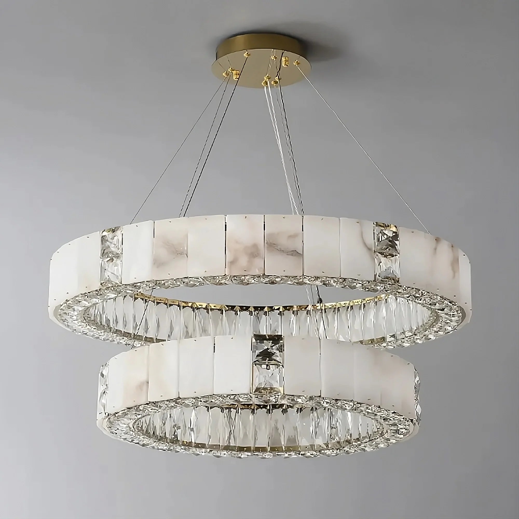 Stafford Alabaster Crystal Chandelier product image
