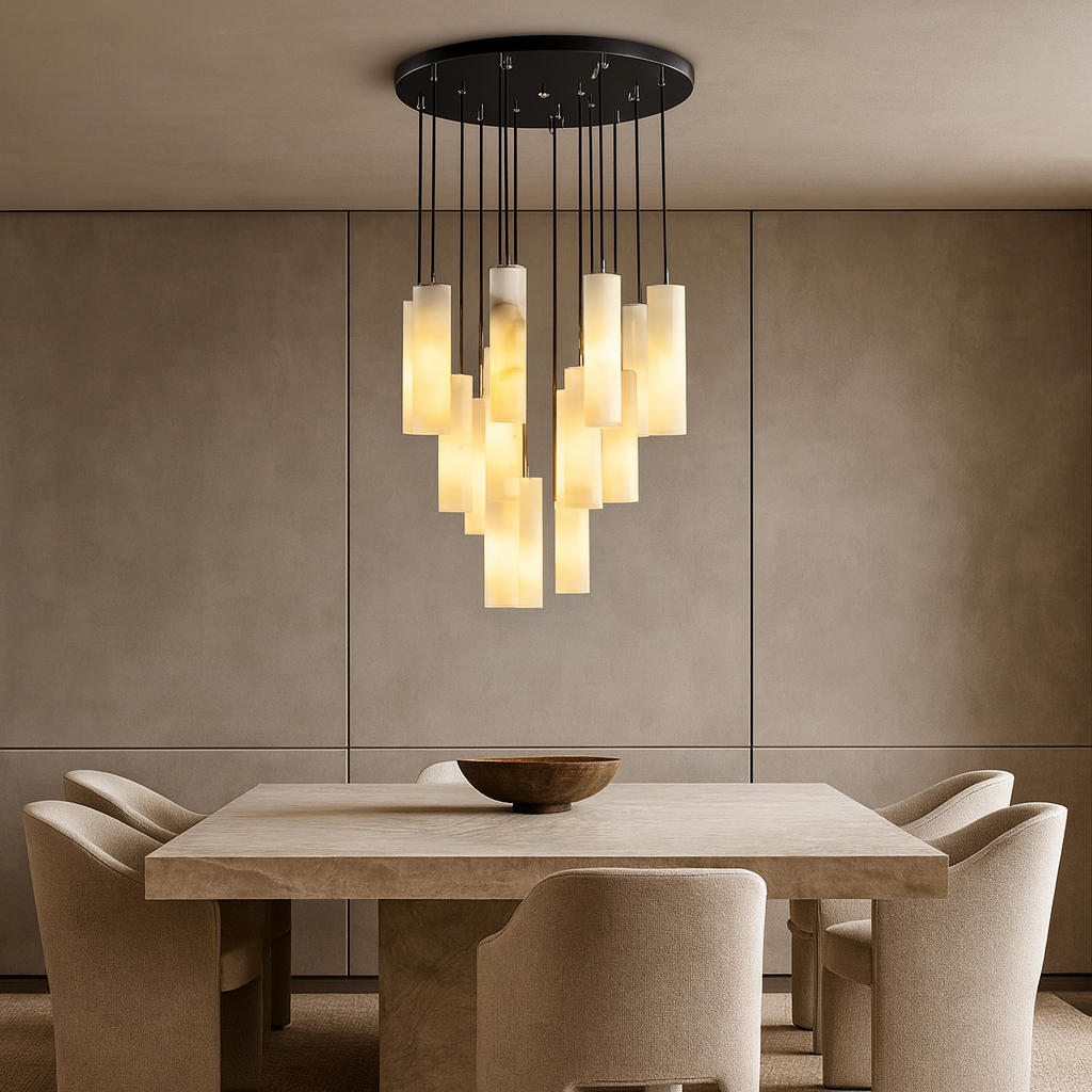 Morris Marble Pendant Chandelier detail view