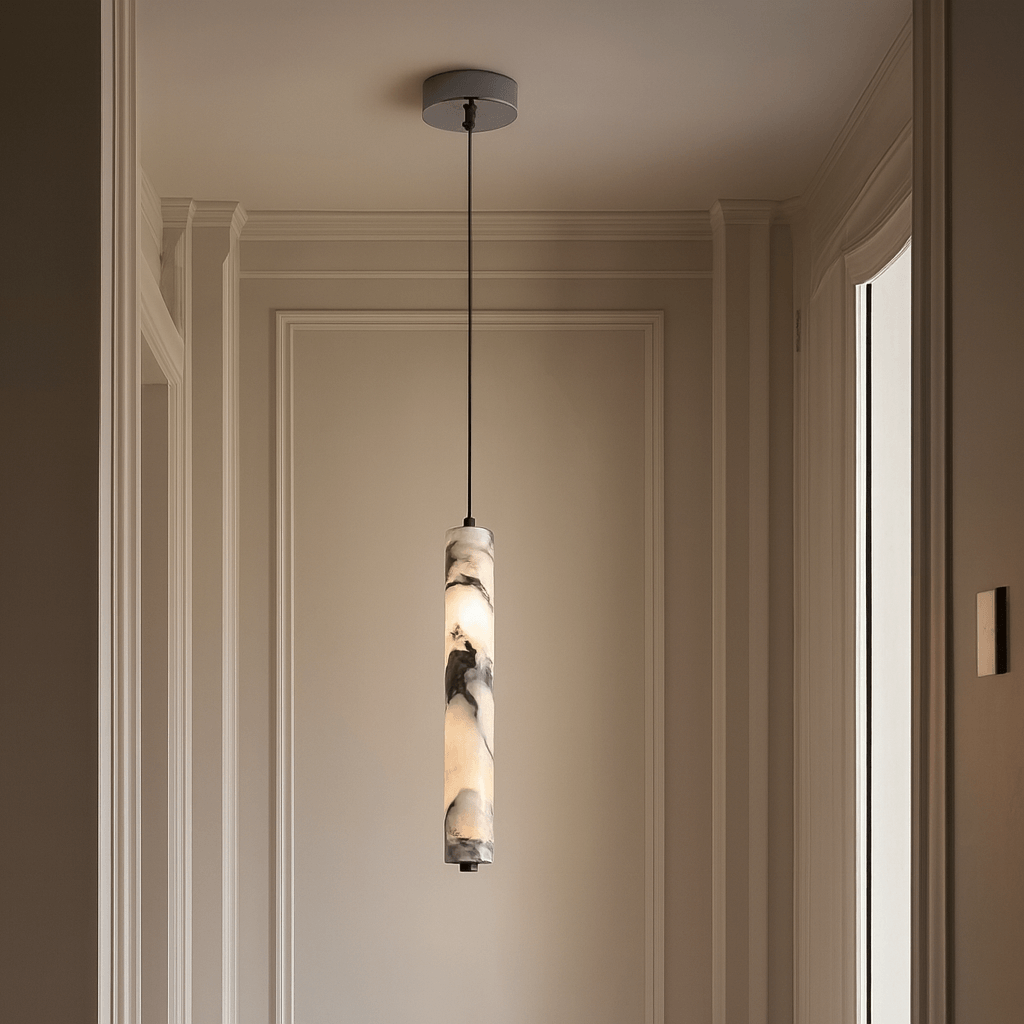 Valmont Alabaster Pendant Light detail view