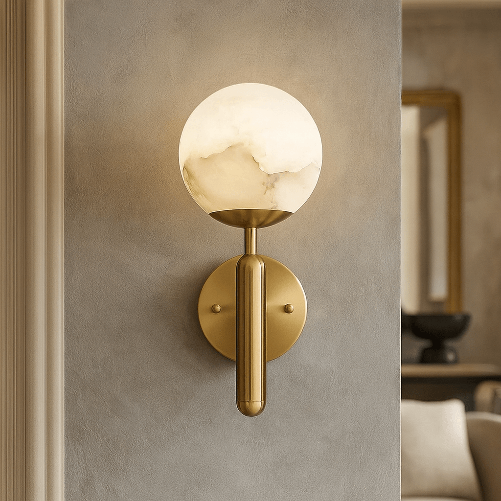 Orla Alabaster Wall Sconce by Bling Lighting Studio