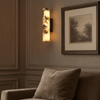 Valmont Alabaster Cylinder Wall Sconce by Bling Lighting Studio