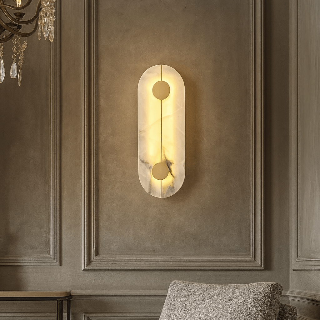 Haddon Alabaster Sconce by Bling Lighting Studio
