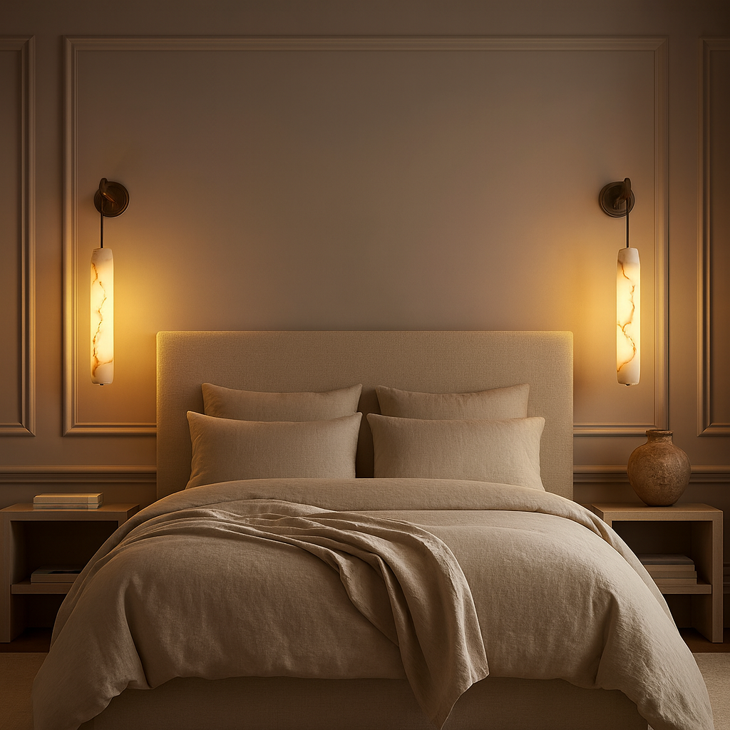 Moonshade Alabaster Pendant Wall Sconce additional product view