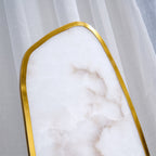 Modern Alabaster And Brass Table Lamp