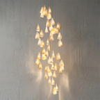 Modern Handmade Porcelain Petal Pendant Light