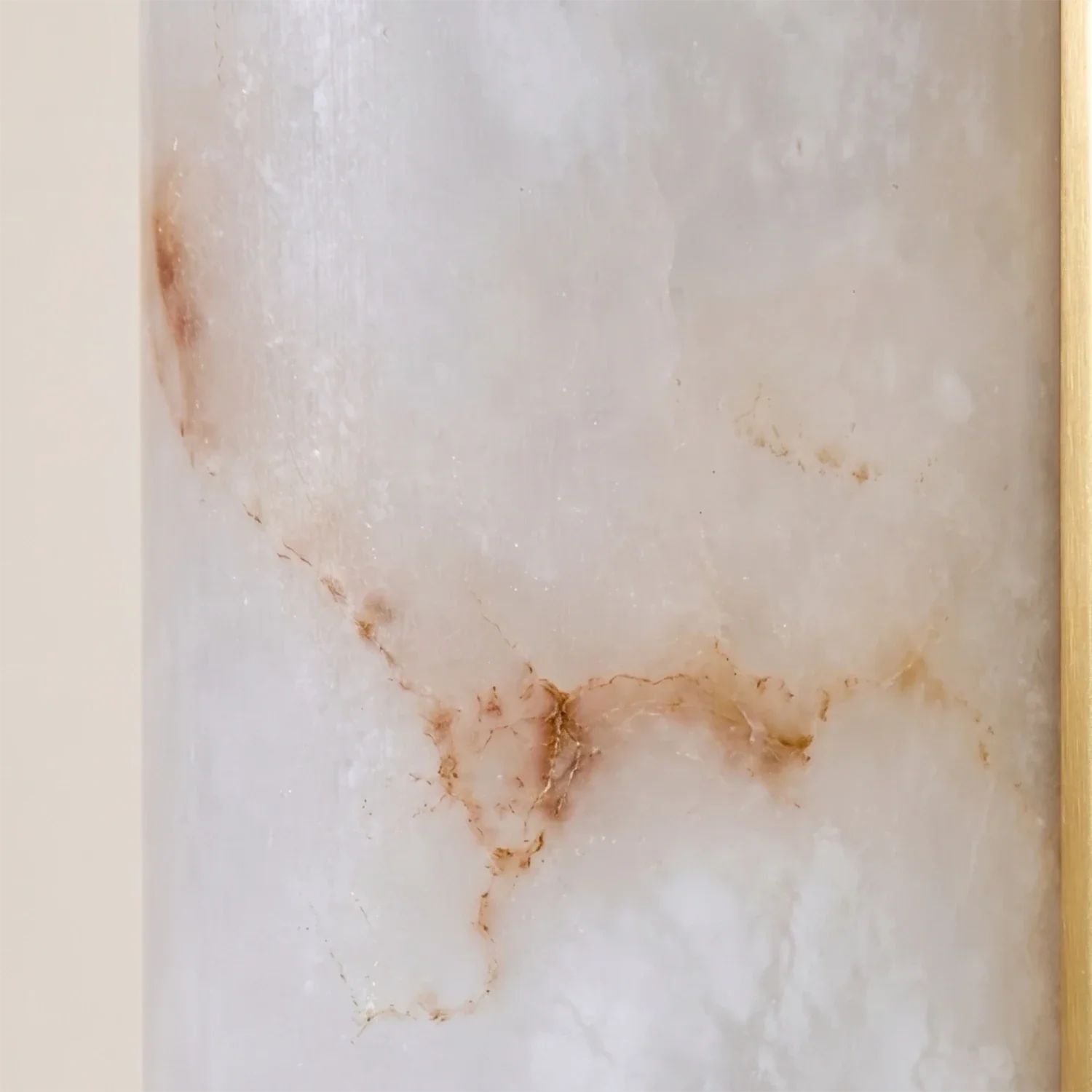 Modern J-Shape Alabaster Wall Sconce