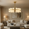 Lunara Alabaster Chandelier by Bling Lighting Studio