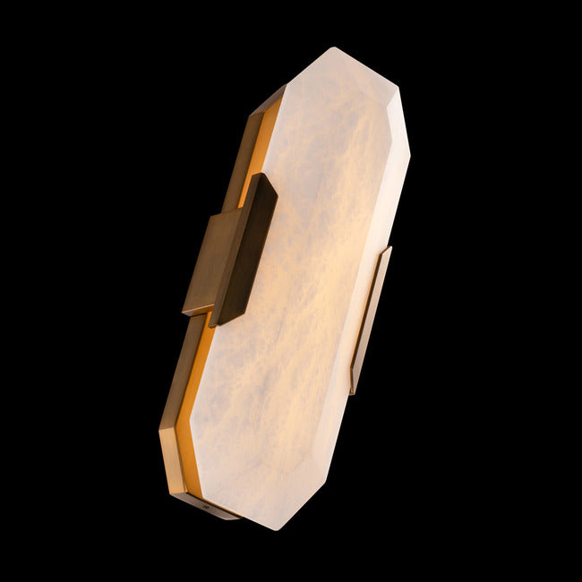 Obelisk Alabaster Wall Sconce by Bling Lighting Studio
