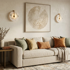 Natural Alabaster Disc LED Wall Sconce