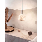 Alabaster Dome Pendant Light