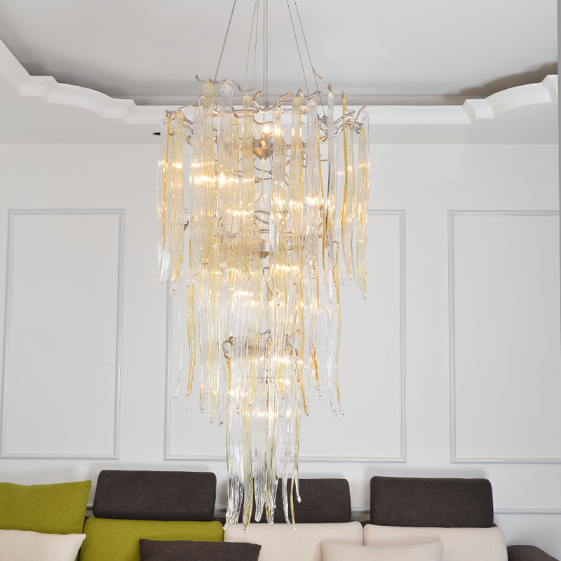 Luxury Crystal Branch Chandelier for Staircase detail view