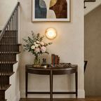 Orb Vessel Alabaster & Brass Wall Lamp