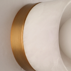 Orb Vessel Alabaster & Brass Wall Lamp