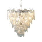 Oval Transparent Glass U Shape White Chandelier product image