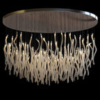 Ivory Tube Fringe Chandelier