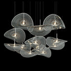 Smoke Glass Manta Cluster Chandelier