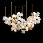 White Petal Cluster Chandelier