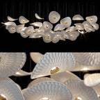 White Disc Flight Chandelier