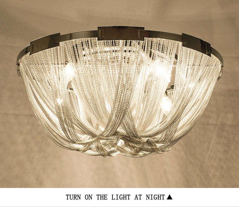 Tassel Modern Chandelier material and finish detail