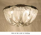 Tassel Modern Chandelier material and finish detail