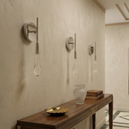 Raindrop Glass Solitaire Wall Lamp