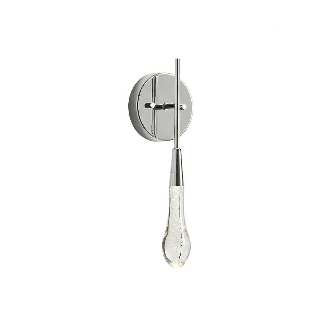 Raindrop Glass Solitaire Wall Lamp