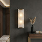 Rectangular Natural Alabaster Wall Sconce by Bling Lighting Studio