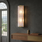 Rectangular Natural Alabaster Wall Sconce by Bling Lighting Studio