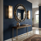 Rectangular Natural Alabaster Wall Sconce by Bling Lighting Studio