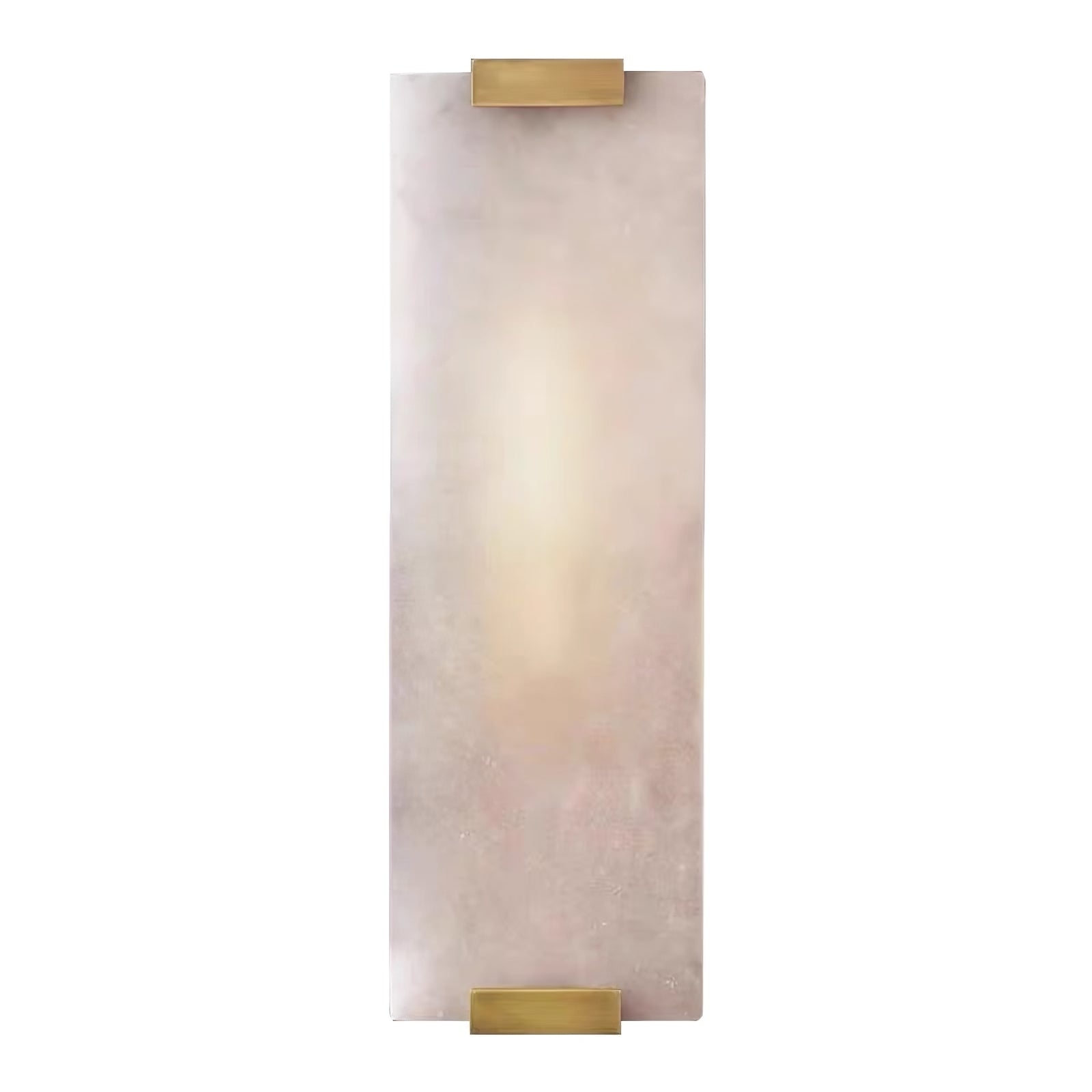 Rectangular Natural Alabaster Wall Sconce by Bling Lighting Studio