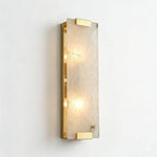 Rectangular Natural Alabaster Wall Sconce by Bling Lighting Studio