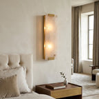 Rectangular Natural Alabaster Wall Sconce by Bling Lighting Studio