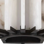 SYLIRA RIBBED ALABASTER PANEL SCONCE by Bling Lighting Studio