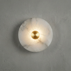 Round Alabaster Wall Lamp
