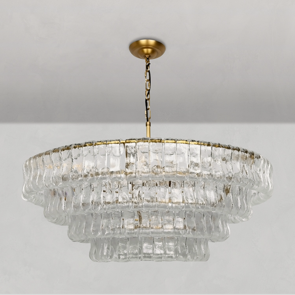 Ghiaccio Round Chandelier by Bling Lighting Studio