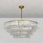 Ghiaccio Round Chandelier by Bling Lighting Studio