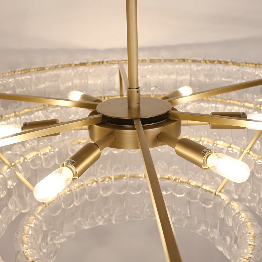 Ghiaccio Round Chandelier by Bling Lighting Studio