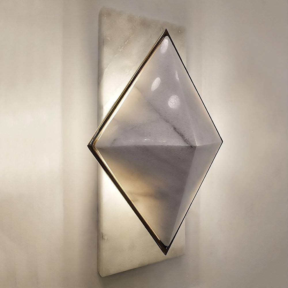 Newfort Alabaster Wall Sconce material and finish detail