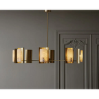 Spanish Alabaster Linear Chandelier
