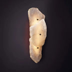 Raw Alabaster Wall Sconce detail view