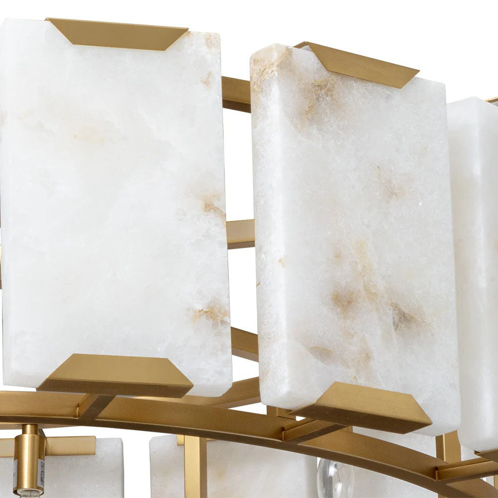 Rovira Alabaster Chandelier by Bling Lighting Studio