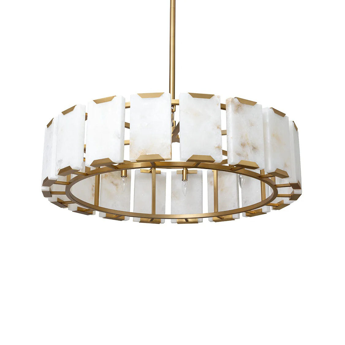 Rovira Alabaster Chandelier by Bling Lighting Studio