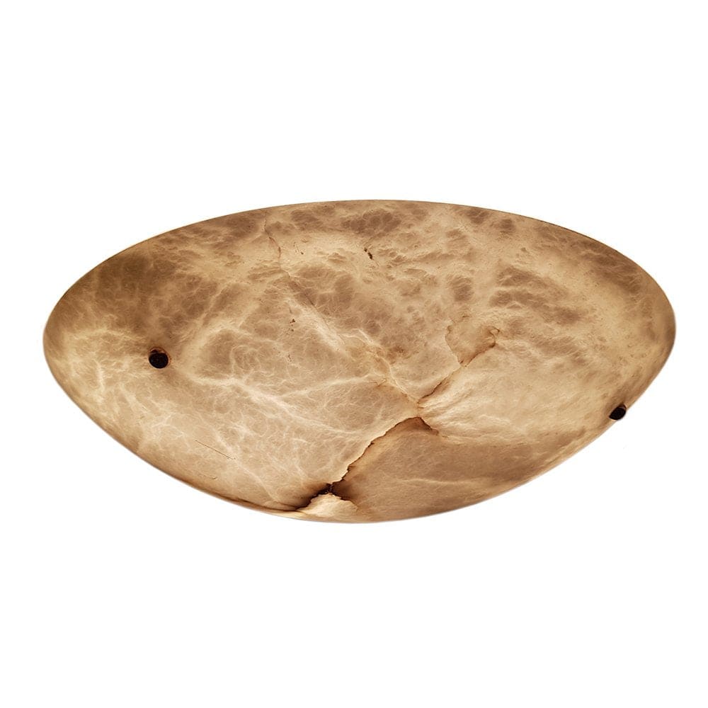 Vintage Round Alabaster Flush Mount Ceiling Light product image