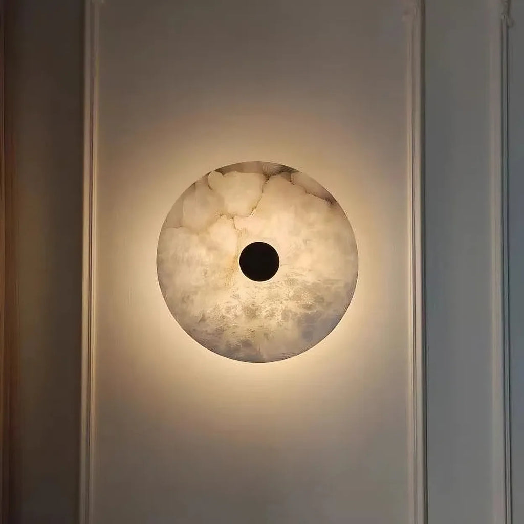 Witney Alabaster & Copper Wall Sconce detail view